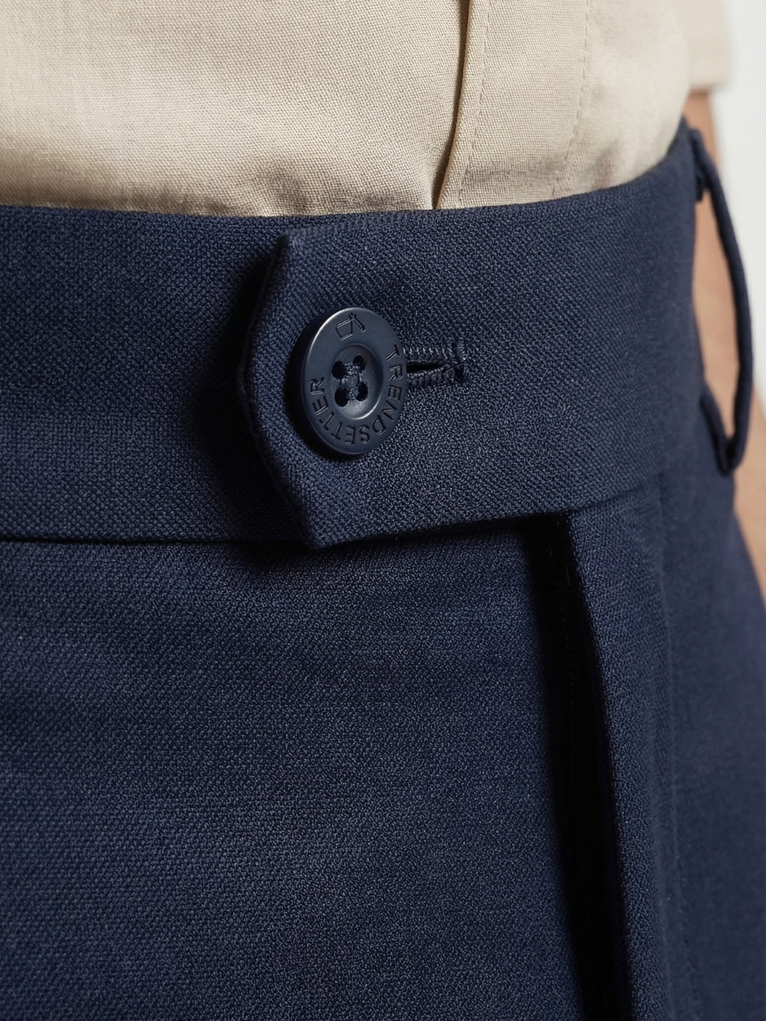 Navy Blue Smart Fit Stretchable Trouser
