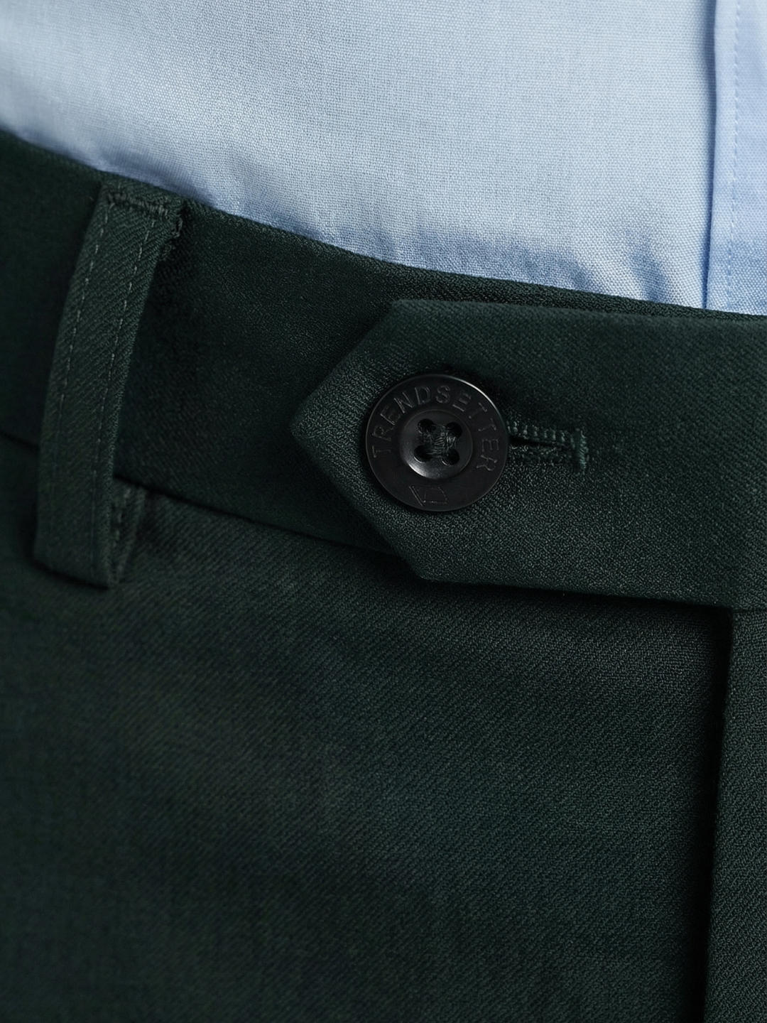 Bottle Green Smart Fit Stretchable Trouser