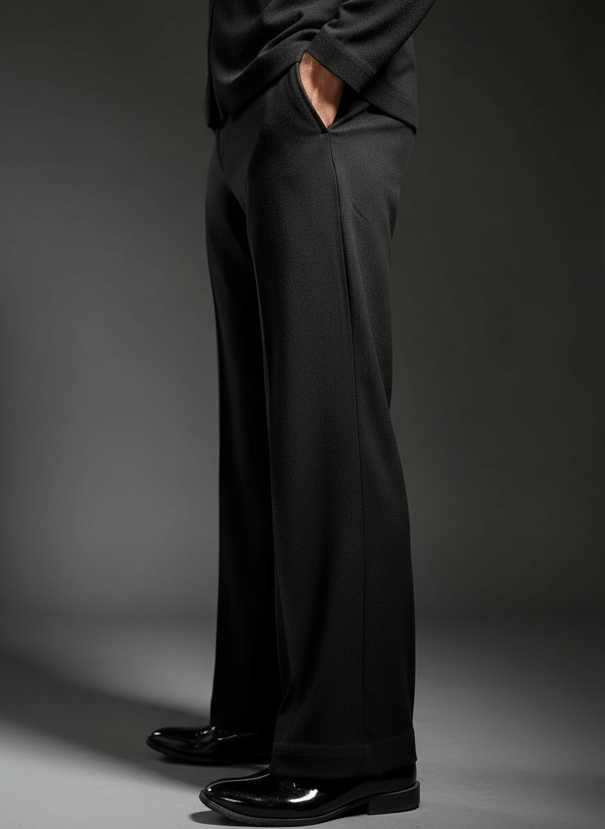 Japanese jet black bell bottoms
