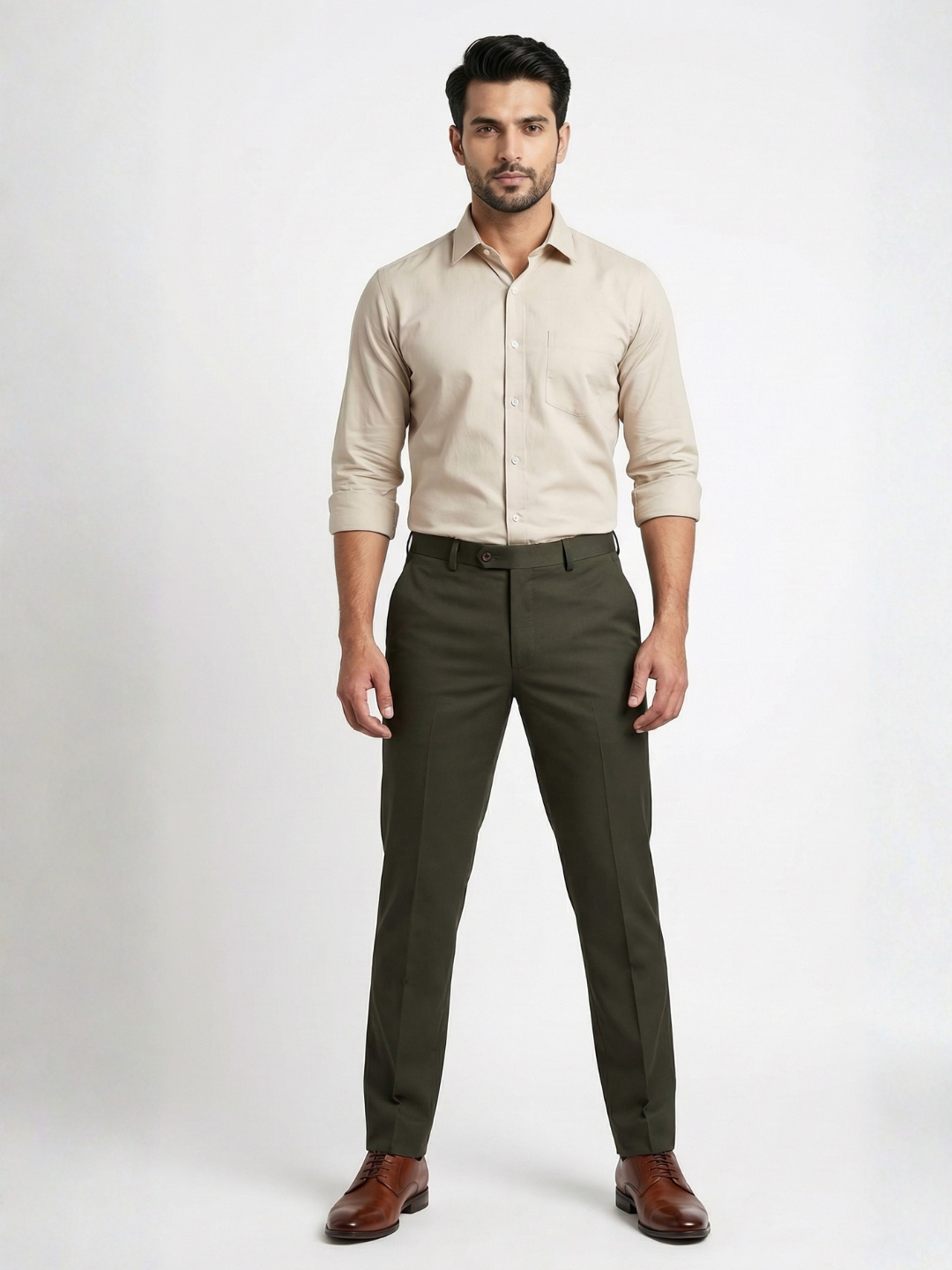 MT Olive Smart Fit Stretchable Trouser