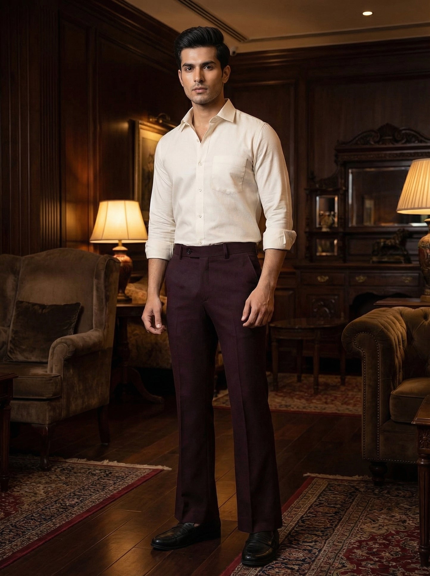 Kyoto Elegance Bell Bottom Trouser